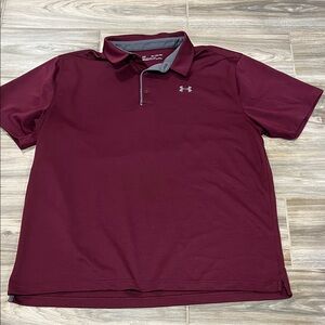Under Armour Men's Burgundy Polo Shirt